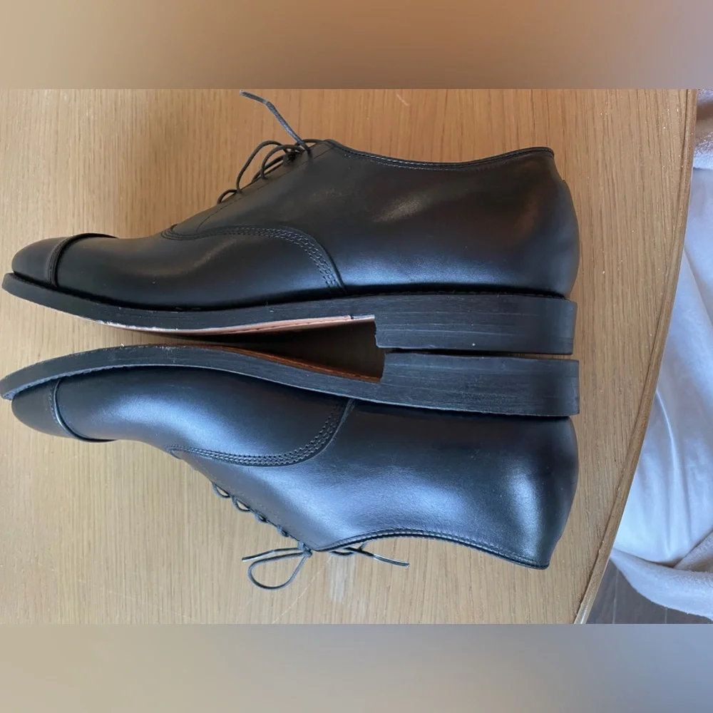 ALLEN EDMONDS Park Avenue Cap-toe Oxford Dress Shoe Size 10D